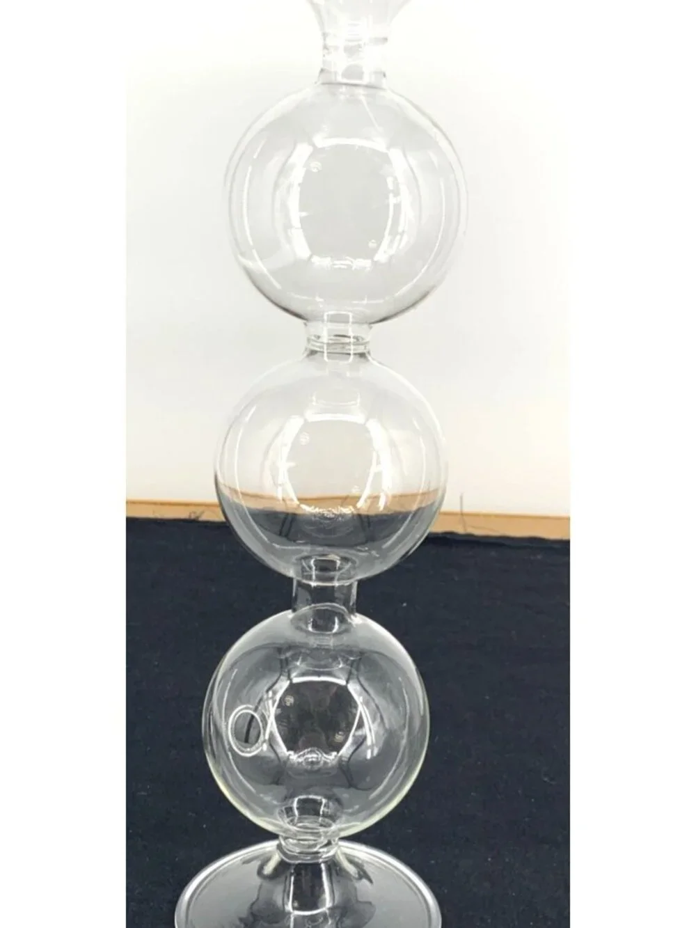 Bubble Vase Glass Stacked Bubble Bud Vase VTG MCM Propagation 13.5